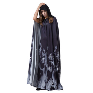 Costume de sorcière, vampire, sorcier, ou démon pour <span class=keywords><strong>Halloween</strong></span>, carnaval, fête masquée, performance scénique, pour adulte, avec cape de la mort - Product Image 6