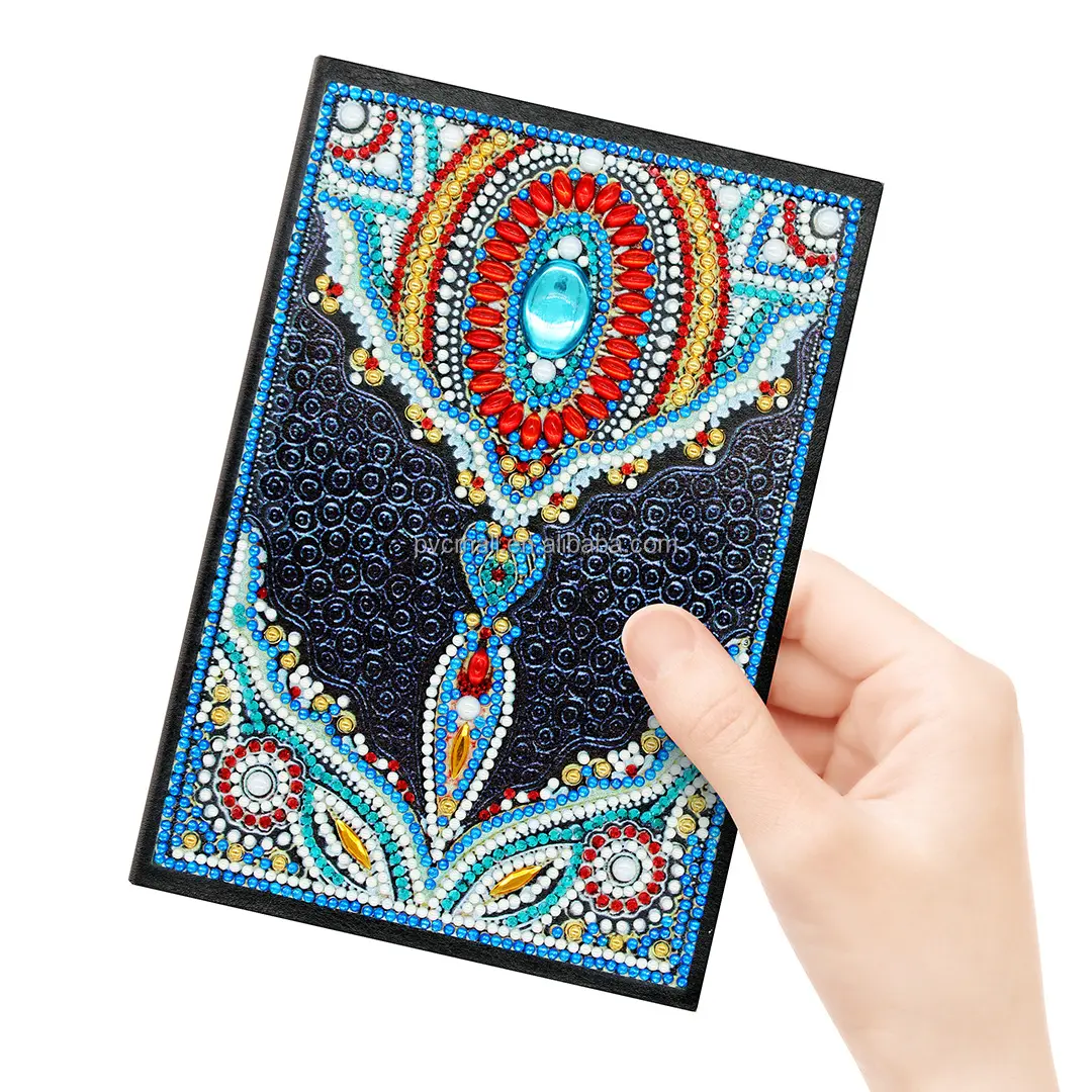 PL-Cuaderno de pintura de diamantes mágicos para niños, cuaderno de notas personalizado, animales, mariposa, serie, A5, bricolaje