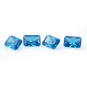 Precio al por mayor hermosa piedra sintética azul CZ Octágono princesa corte aguamarina <span class=keywords><strong>zirconia</strong></span> cúbica piedras preciosas precio por quilate - Product Image 6