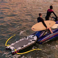 Planche de sauvetage gonflable Drop Stitch en promotion, portable, haute capacité de charge, remorquable pour jet ski