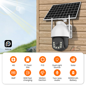 <span class=keywords><strong>Caméra</strong></span> PTZ solaire 6MP IP66 avec détection IA, réseau 4G LTE, batterie 16000 mAh, vision nocturne sans fil extérieure, suivi à distance, carte mémoire - Product Image 3