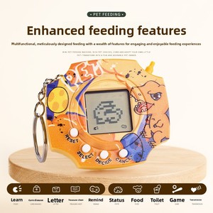 Clásico y nostálgico <span class=keywords><strong>Tamagotchi</strong></span>: divertido y educativo mini <span class=keywords><strong>dinosaurio</strong></span> de plástico, mascota virtual portátil, llavero, juguete electrónico para mascotas. - Product Image 3