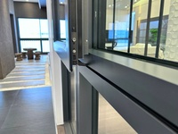 Puerta Corredera de Vidrio Moderna para Cocina, de Aleación de Aluminio, para Exteriores, Baja Transmisión de Luz (91%), Elimina el Tinte Verde, Color Real