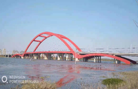 Pont en structure d'acier préfabriqué, design moderne durable personnalisé, certifié CE, durée de vie opérationnelle de 50 ans, pont à treillis préfabriqué