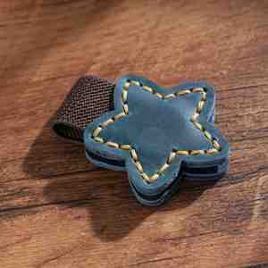 Marcapáginas de Cuero Genuino con Forma de Estrella, Clip Magnético Multifuncional para Páginas de Libros, Dinero y Toallas - Product Image 6