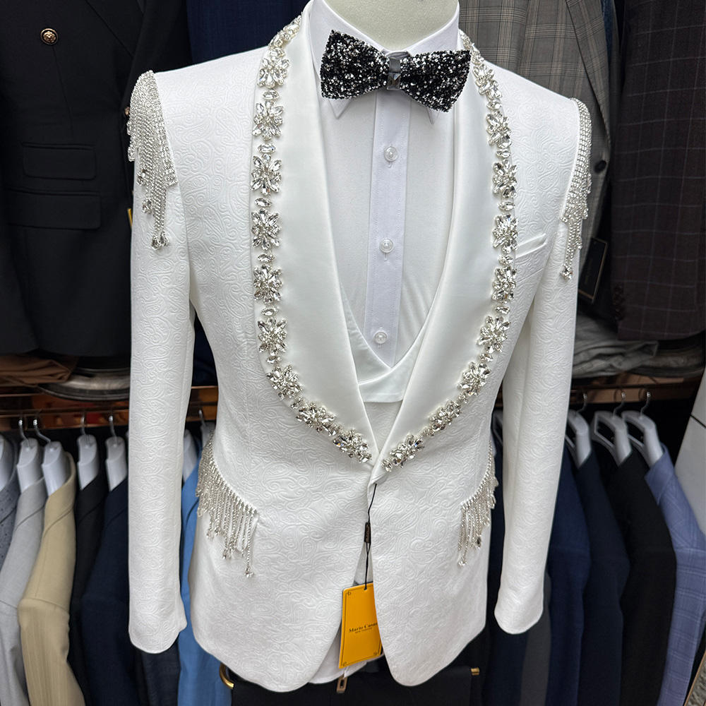 men tuxedo for wedding white