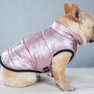 Veste de luxe pour chien de haute qualité pour bouledogues anglais 2 couleurs pour toutes les saisons-Vêtements imprimés en polyester et coton - Product Image 3