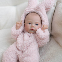 Poupées bébé de 30 cm (12 pouces), mignonnes, en silicone souple, poupées bébé reborn en silicone, jouets en silicone pour enfants, filles, poupées bébé réalistes en silicone intégral