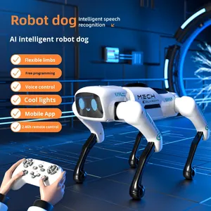 Nuovo Robot <span class=keywords><strong>Cane</strong></span> AI Intelligente 2025, Giocattolo Elettronico in Plastica per Bambini, Programmabile Artificiale con Telecomando, Regalo per Ragazzi - Product Image 5