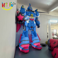 Maskot Robot Tiup Raksasa Karakter Mecha Sci-Fi Dekorasi Taman Hiburan Acara Luar Ruangan