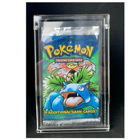 Boîtier de Fermeture en Acrylique Transparent Sur Mesure pour Présentoir de Boosters de Cartes à Collectionner, Boîte d'Affichage en Acrylique pour Boosters Pokémon