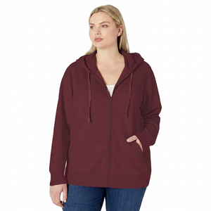 AStreet Wear Hoodie and <b>Trouser</b> Set French Terry Plain Heavyweight Cotton Pullover and Zip up Burgundy Custom Cotton Hoodies - Product Image 1
