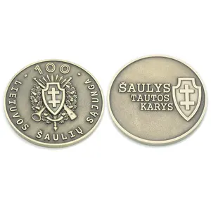 Custom Navy Marine Souvenir Fake Old Silver Plated Collectable 2 Euro Commemorative Old Metal Challenge Coins For Sale