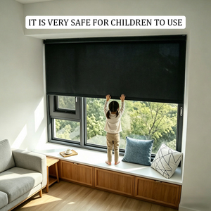 <span class=keywords><strong>Tende</strong></span> <span class=keywords><strong>a</strong></span> Rullo Oscuranti al 100% con Protezione UV per Porte Finestre Francesi, Senza Corde, Sicure per Bambini, per Ufficio, Casa, Hotel - Product Image 1