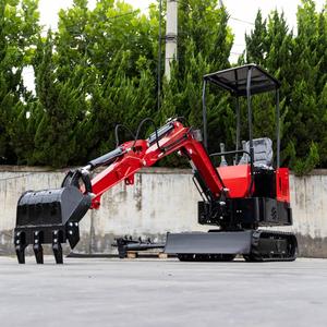 1ton <span class=keywords><strong>Mini</strong></span> Graafmachine Dieselbenzinemotor Euro-V Epa Goedgekeurd Huis Tuin Familie Gebruik Hydraulische Rupsband Model Digger - Product Image 2