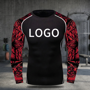 Maillots de compression BJJ pour grappling, MMA, Jiu Jitsu No-Gi, UFC, manches longues, UPF50+, respirants, écologiques, anti-UV - Product Image 3