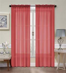 Venta al por mayor cortina de ventana transparente sólida 1 pieza para sala de estar para producto de <span class=keywords><strong>Amazon</strong></span> - Product Image 3
