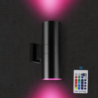 Couloir Mur Lumière Up Down RGB Éclairage Allée Villa Couloir Lampe Décor Hôtel Balcon Cylindre Paysage Éclairages