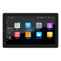 Henaml2DIN Stereo mobil Android, Stereo Multimedia mobil Android 10.1 inci layar IPS dapat diputar otomatis Wifi GPS tanpa kabel