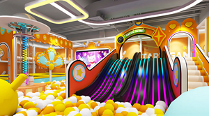 Parque Infantil Interior con Temática Naranja Altamente Personalizable, con Tobogán, Piscina de Pelotas y Carrusel para Centros de Diversión Infantil - Product Image 5