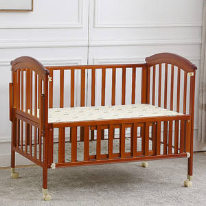 <span class=keywords><strong>Cuna</strong></span> de jardín de infantes con colchón ajustable, <span class=keywords><strong>cuna</strong></span> <span class=keywords><strong>Montessori</strong></span> para guardería de bebé con ruedas de grado comercial, cama de madera para preescolar - Product Image 1