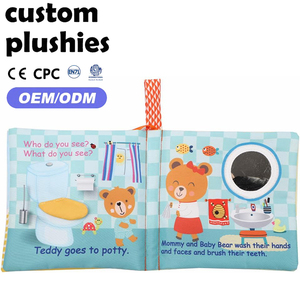 Libro in Stoffa per Bambini con Orsacchiotto Cartoon, Libro Morbido in Peluche per l'Apprendimento della Routine Quotidiana, per Neonati <span class=keywords><strong>da</strong></span> 0 a 24 Mesi - Product Image 3