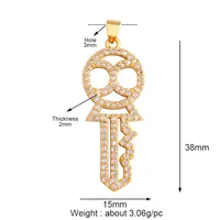 Huile colorée goutte émail étoile fleur coeur clé pendentif à breloque, collier Bracelet pendentif fabrication de bijoux artisanat pratique approvisionnement M65