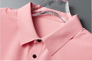 Polo respirant Polo sans couture pour hommes col rabattu couleur unie Polo à manches courtes - Product Image 6