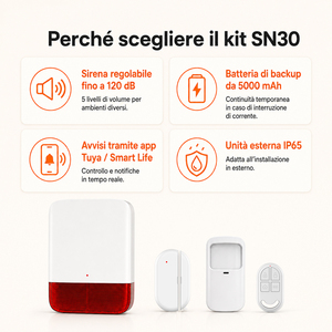 Système d'alarme de sécurité extérieur, contrôlable via application, étanche, kit d'alarme pour maison intelligente - Product Image 3