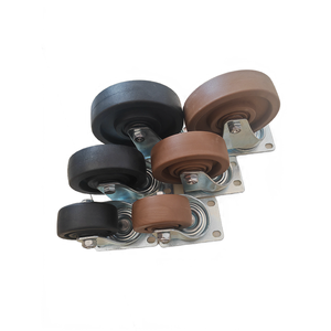 <span class=keywords><strong>Ruedas</strong></span> giratorias <span class=keywords><strong>para</strong></span> sillas de <span class=keywords><strong>muebles</strong></span> de oficina en negro y marrón a <span class=keywords><strong>ruedas</strong></span> estacionarias <span class=keywords><strong>fijas</strong></span> <span class=keywords><strong>Ruedas</strong></span> resistentes a altas temperaturas - Product Image 4