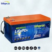 Batterie LiFePO4 à décharge profonde haute performance 48V 300AH pour voiturette de golf avec Bluetooth et connecteur Anderson, 6000+ cycles, CE RoHS IP67, OEM/ODM, garantie 10 ans
