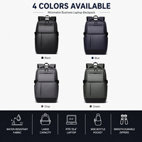 Sac à dos pour ordinateur portable grande capacité en tissu Oxford, imperméable, durable, respirant, avec doublure en polyester, style professionnel, mode, USB, unisexe, pour l'école - Vente chaude
