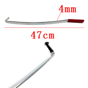 Gancio per Riparazione Ammaccature in Acciaio Inox da 47cm, Leva per Riparazione <span class=keywords><strong>Carrozzeria</strong></span> Auto Spessa 4mm con Custodia Rigida per Ammaccature Lineari Lunghe - Product Image 5