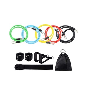 Set di 11 Bande di Resistenza in TPE Durevoli <span class=keywords><strong>per</strong></span> <span class=keywords><strong>Allenamento</strong></span>, con Maniglie, Ancoraggio <span class=keywords><strong>per</strong></span> Porta e Cinghie <span class=keywords><strong>per</strong></span> Caviglie Incluse - Product Image 4