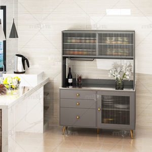 Armario de almacenamiento de <span class=keywords><strong>vajilla</strong></span> de acero, aparador de metal, de pie, portátil, para cocina, a la venta - Product Image 3