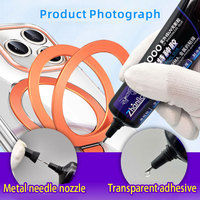 Adhésif UV à prise rapide Zhanlida, directement de l'usine, pour collage plastique-métal, colle transparente haute résistance pour acrylique, PP, PC, ABS
