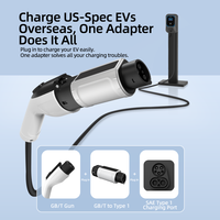 Adaptateur de charge EV Plug and Play GB/T vers Type 1, connecteur de charge AC J1772 GBT, utilisation facile pour les véhicules électriques standard américains 7kW 220V