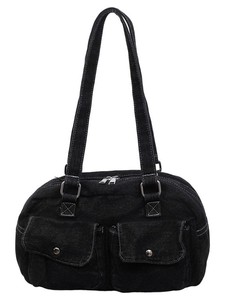 Sac sous le bras bleu clair vintage en jean, fermeture boutonnée, doux et pliable, style coréen frais, pour le travail et les trajets quotidiens - Product Image 2