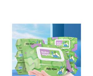 Paquete económico <span class=keywords><strong>de</strong></span> toallitas húmedas para bebés tamaño familiar, paquete grande portátil <span class=keywords><strong>de</strong></span> 80 toallitas para limpiar las manos y la boca <span class=keywords><strong>de</strong></span> madres y bebés. - Product Image 2