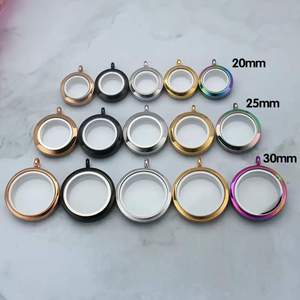 20mm 25mm30mm nổi Kính sống Bộ nhớ mề đay quyến rũ Mặt dây chuyền xoắn hàng đầu thép không gỉ Kính Huy Chương Tự làm đồ trang sức phụ nữ Quà Tặng - Product Image 1