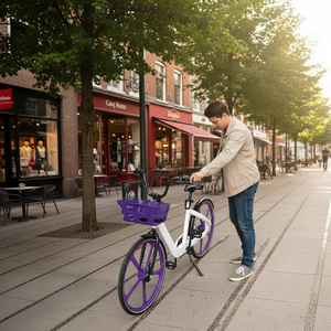 Vélos électriques <span class=keywords><strong>Nexus</strong></span> EB5018E à <span class=keywords><strong>3</strong></span> <span class=keywords><strong>vitesses</strong></span>, 36V 250W, pour loisirs, courses et exercices, avec panier avant en plastique - Product Image 5