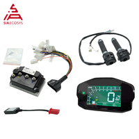 Kits de contrôleurs de moteur Fardriver ND72260 MiNi12 72V DC 260A programmables avec écran LCD DKD et accélérateur 3000W-5000W