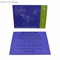 Carte de remerciement personnalisée en papier kraft premium avec impression à l'encre de soja, carte de menu pour table de café