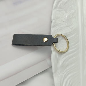 Llaveros de Cuero PU con Anillo Dorado, Correa de Cuero Casual, Llavero de Muñeca para Regalo Promocional - Product Image 2