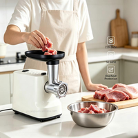 Machine de traitement de viande et de saucisses, hachoir automatique de cuisine portable, silencieux, en acier inoxydable, démontable, pour hacher la viande