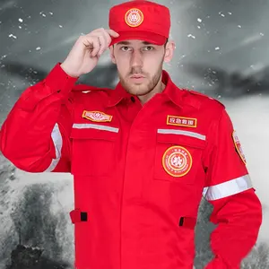 Long sleeve fire fighting suit outdoor disaster relief training suit search and rescue quick dry emergency rescue suit