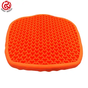 Gel Seat Cushion Double Thick TPE Cushion For Long Sitting With Non-Slip Cover Breathable Honeycomb Chair Pads