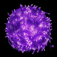 220V 100m LED Farbwechsel-Lichterkette Mehrfarbige Weihnachtsbeleuchtung Warmweiß 600 LED Funkelnde Feenlichter Transparent