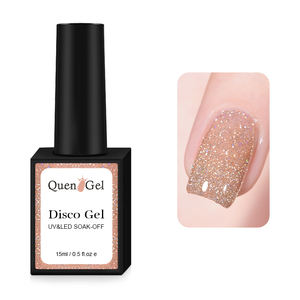 Privé Étiquette 15ml D'eau Lumière Glitter Paillettes Imbibent outre UV Gel Étincelle Réfléchissant Disco Flash Gel <span class=keywords><strong>Semi</strong></span> <span class=keywords><strong>Permanent</strong></span> Gel <span class=keywords><strong>Vernis</strong></span> - Product Image 2