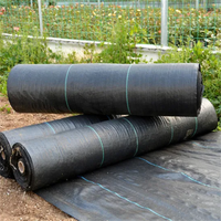 Tissu tissé en polyéthylène 90GSM 100G PP Géotextile Tapis de mauvaises herbes Barrière de couverture de sol Tissu de paysage tissé